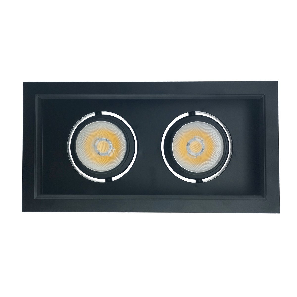 Projecteur double encastrable LED 2*12W / 2*18W 4000K - NOIR