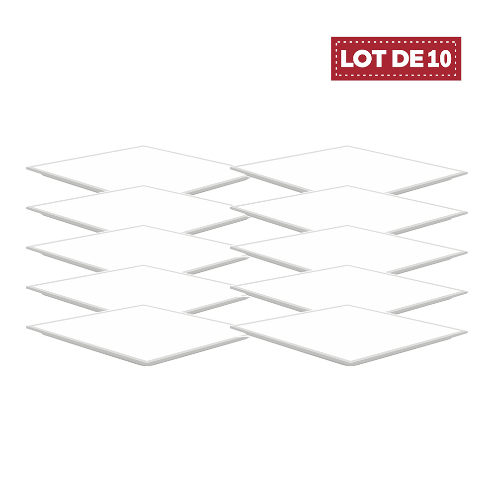 Carton de 10 - Dalles LED 60x60 30mm 40W Avec Transfo