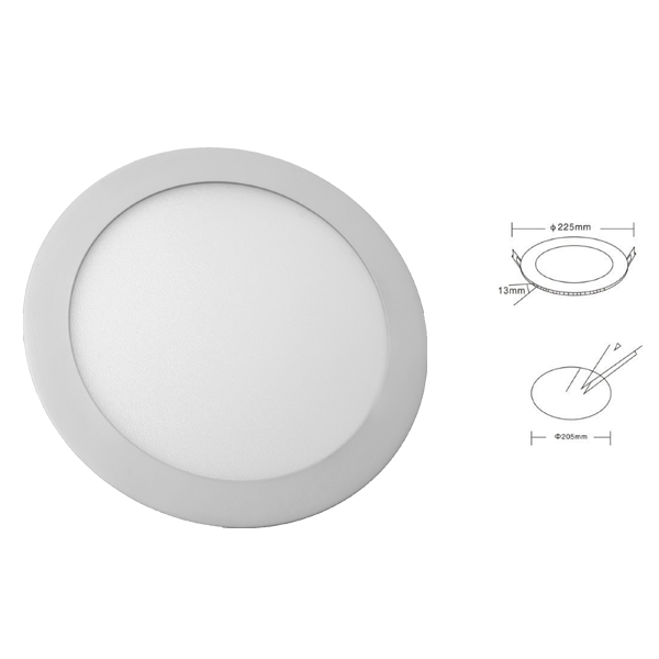Digilamp Downlight LED rond encastrable Extra Plat 18W
